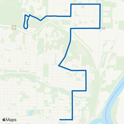 RideKC 3rd Street-Fairfax map