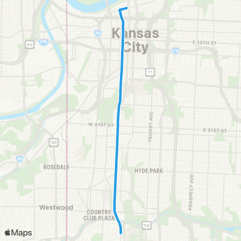 KCSA Streetcar map