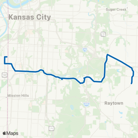 RideKC Martin Luther King Jr. map