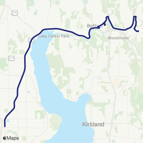 Sound Transit Woodinville - Roosevelt Link Station map