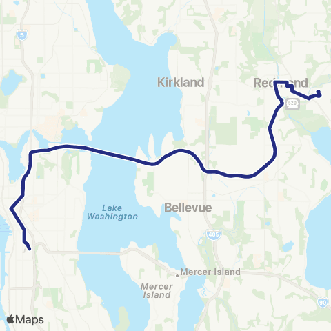 Sound Transit Redmond - Seattle map