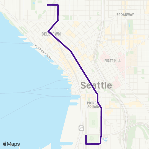Metro Transit Seattle Stadium - Seattle Center map