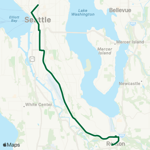 Metro Transit Renton Transit Center - Seattle map