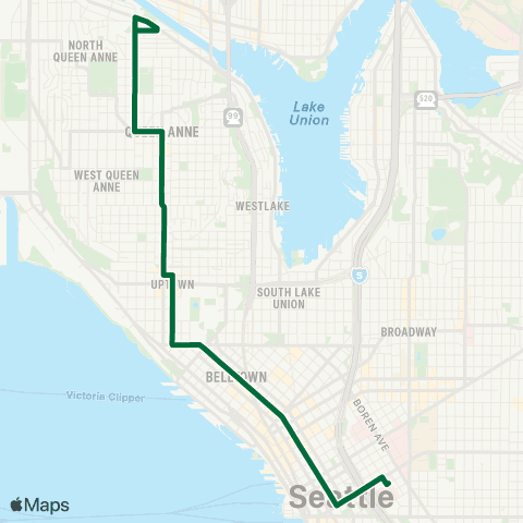 Metro Transit Seattle Pacific - Downtown map