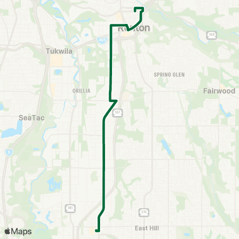 Metro Transit Kent Sounder Station - Renton TC map