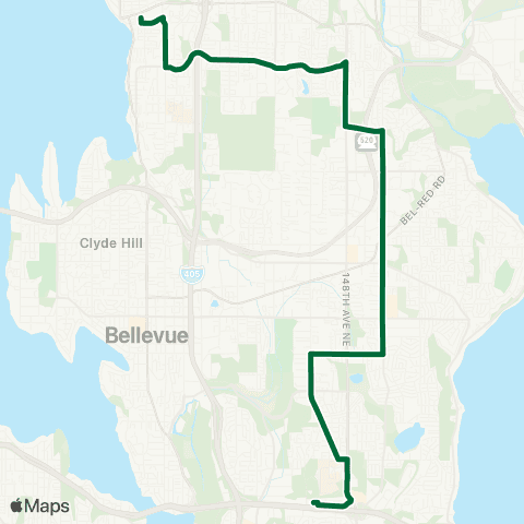 Metro Transit Kirkland Transit Center - Eastgate P&R map