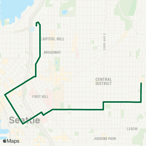 Metro Transit Summit - Downtown - Madrona map