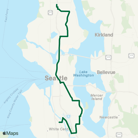 Metro Transit Rainier Beach - Lakeside School map