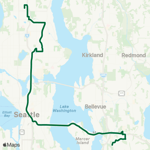 Metro Transit Eastgate - Lakeside School map