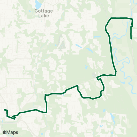 Metro Transit Duvall - Redmond Transit Center map