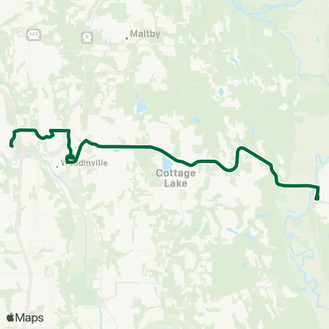 Metro Transit UW / Cascadia College - Duvall map