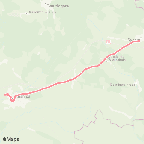 Koleje Dolnośląskie Oleśnica — Syców map