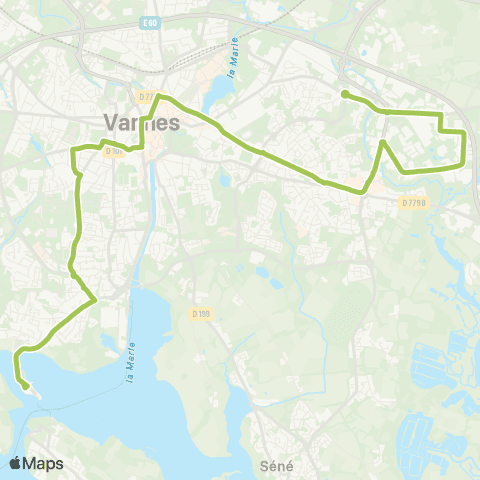 Kicéo Poulfanc - Delestraint - Rép. - Sq. Morbihan - Conleau map