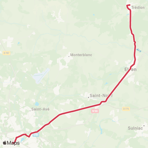 Kicéo Elven - Gare SNCF - Vannes map