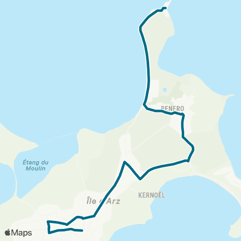 Kicéo Ile d'Arz map