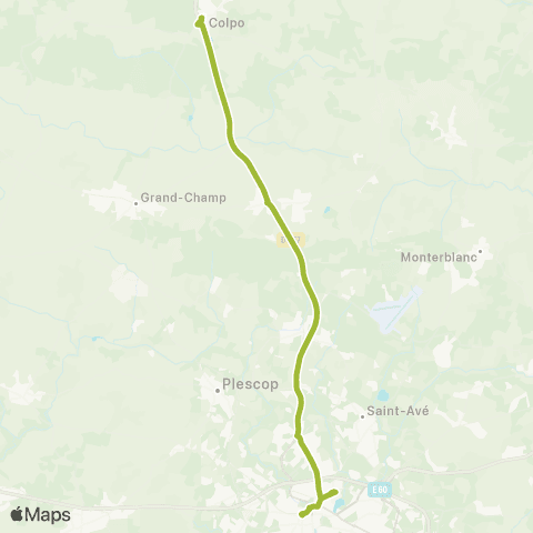 Kicéo Vannes - Pontivy - Saint-Brieuc map