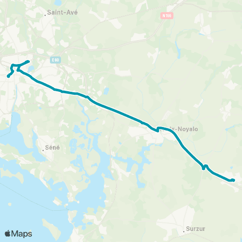 Kicéo Le Roche Bernard - Damgan - Muzillac - Vannes map