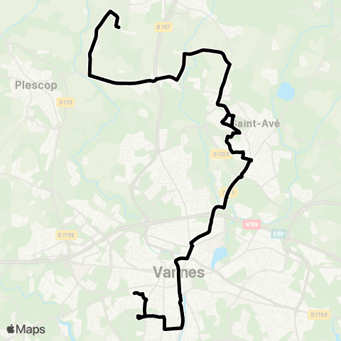Kicéo Saint-Avé map