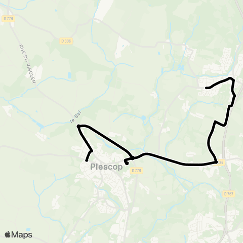 Kicéo Primaires et Collège Plescop map