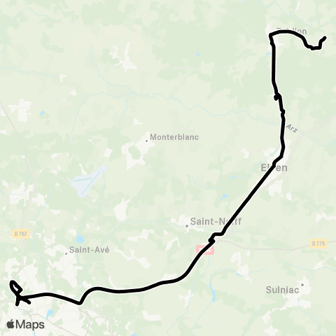 Kicéo Elven - Trédion map