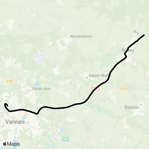 Kicéo Elven - Vannes map