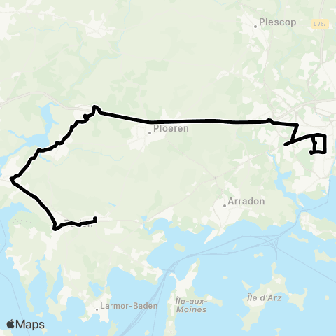 Kicéo Le Bono - Plougoumelen map