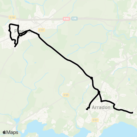 Kicéo Collèges Arradon map