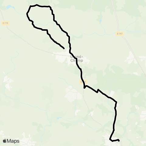 Kicéo Grand Champ vers Vannes map