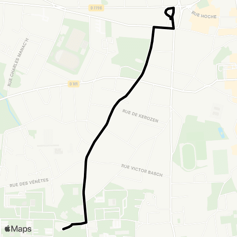 Kicéo Presqu'ïle de Rhuys vers Vannes map