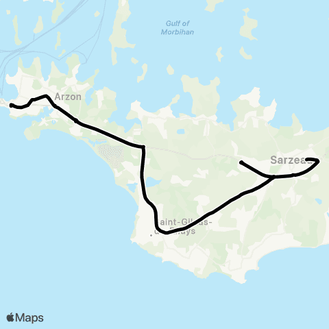 Kicéo Primaires et Collèges de Sarzeau map