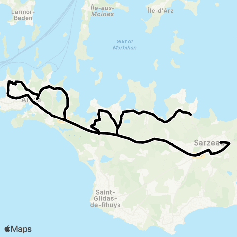 Kicéo Primaires et Collèges de Sarzeau map