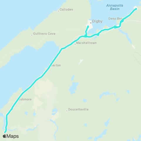 Kings Transit Route 5 map