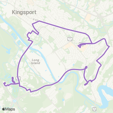 KATS Route 5 map