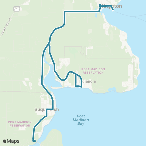 Kitsap Transit Kingston / Suquamish map