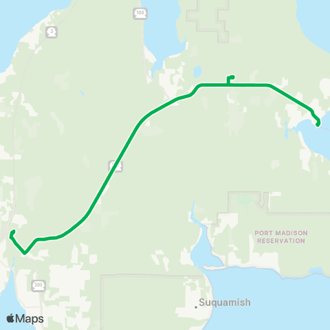 Kitsap Transit Kingston / North Viking map