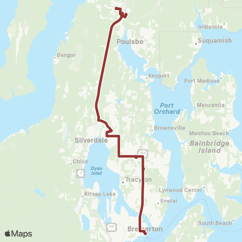 Kitsap Transit North Kitsap map