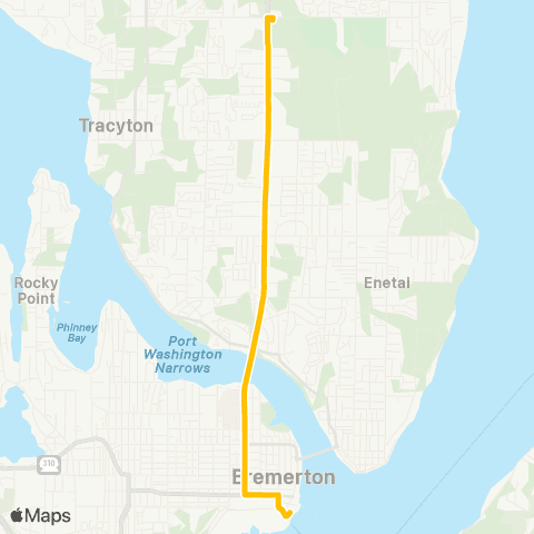 Kitsap Transit McWilliams map