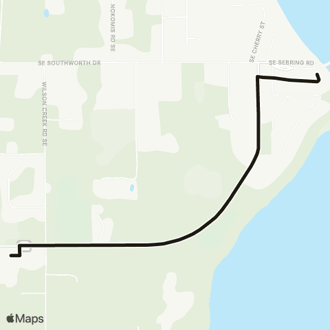 Kitsap Transit Harper Shuttle map