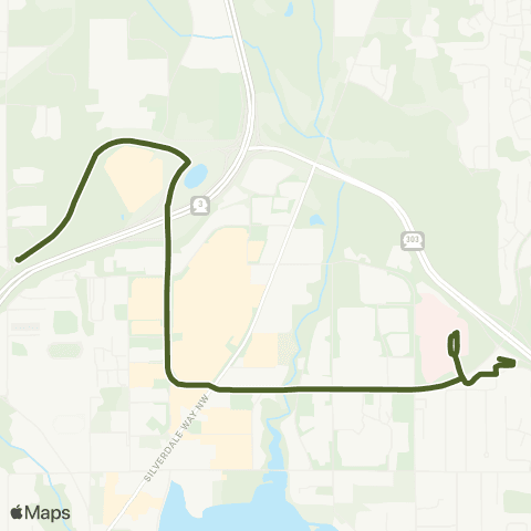 Kitsap Transit Silverdale Ridgetop map