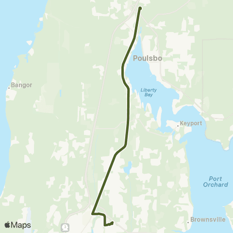 Kitsap Transit Poulsbo / Myhre map