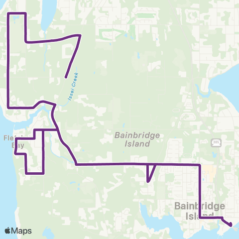 Kitsap Transit Battle Point map