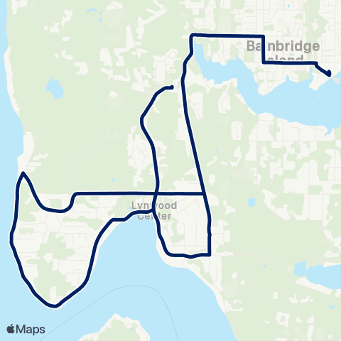 Kitsap Transit Crystal Springs map
