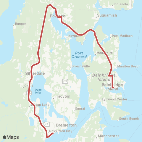 Kitsap Transit Winslow map