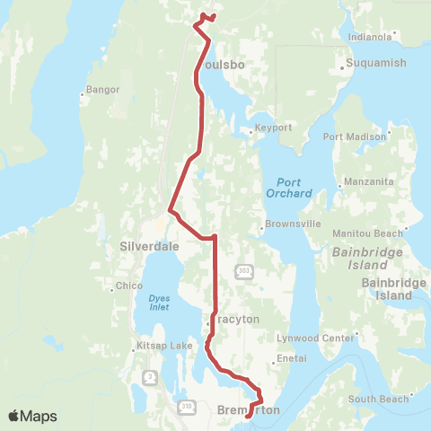 Kitsap Transit Viking Express map