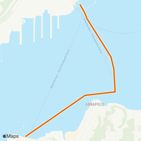 Kitsap Transit Annapolis map