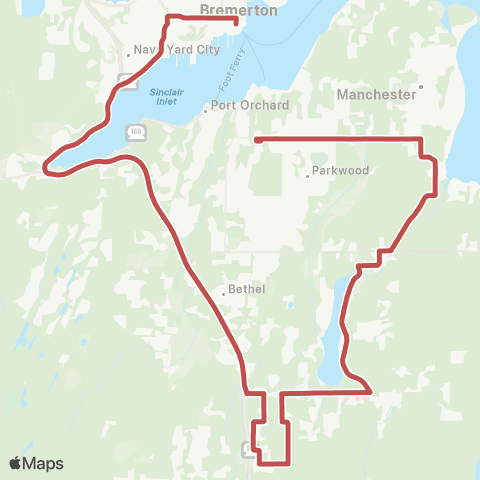 Kitsap Transit Long Lake Days map