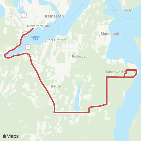 Kitsap Transit Southworth map