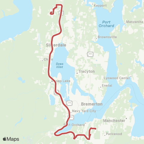 Kitsap Transit SK / Bangor map