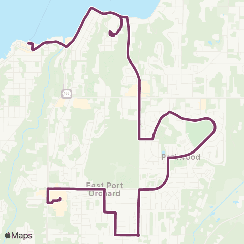 Kitsap Transit East Port Orchard map