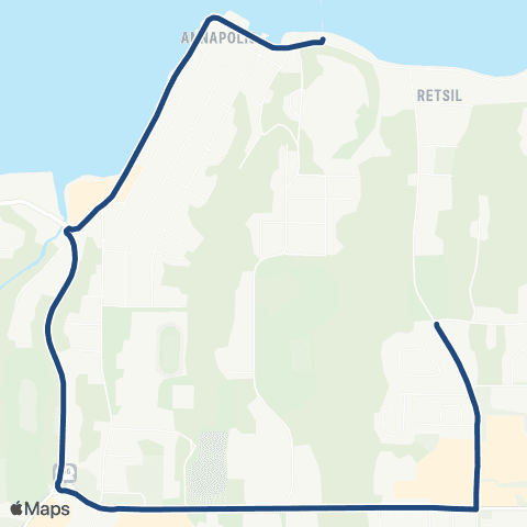 Kitsap Transit Annapolis map